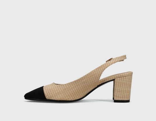 Vaneli Women's Jala Slingback Pump Beige Fabric