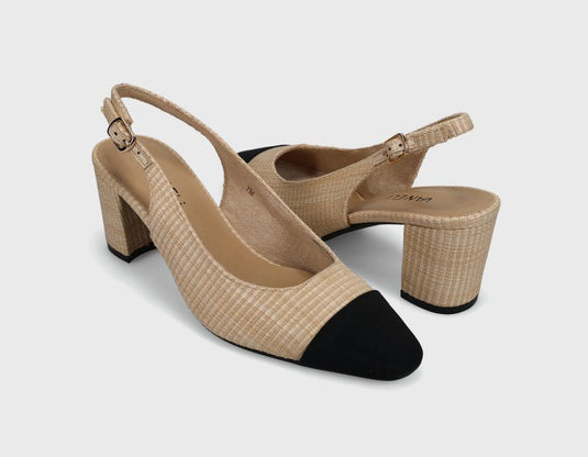Vaneli Women's Jala Slingback Pump Beige Fabric