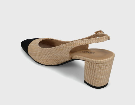 Vaneli Women's Jala Slingback Pump Beige Fabric