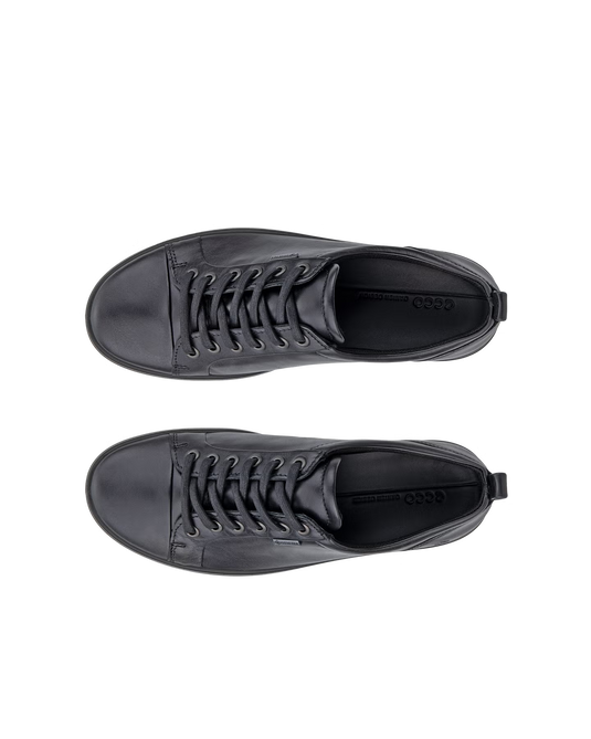 ECCO Soft 7 Women's Leather Gore-Tex Sneaker - Black