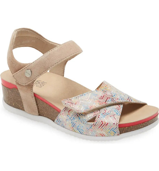 Ara Women's Norderney-S Sandals Multi/ Sand Velour