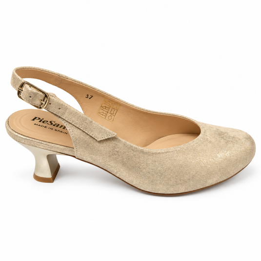 PieSanto Women's Slingback Kit Pump 240230 Beige