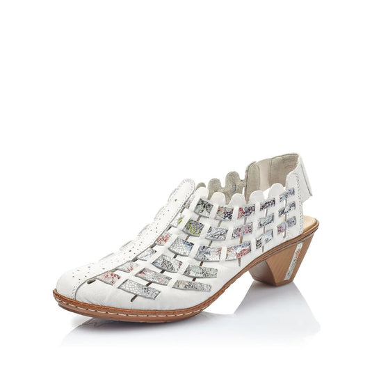 Rieker Women's Sina Slingback Weiss/Ice-Multi