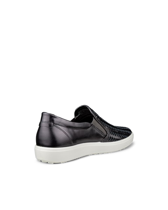 Ecco Women's Soft 7 Slip-On Silver Heavy Metallic