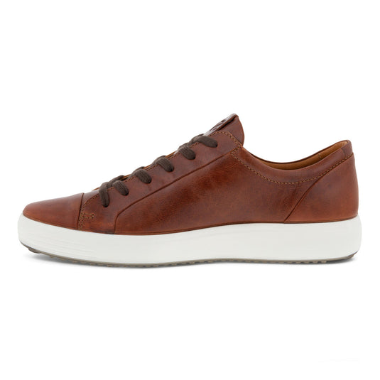 Ecco Men's Soft 7 City Lace Sneaker Cognac