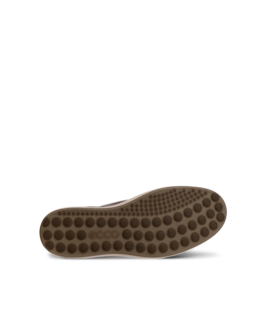 Ecco Men's Soft 7  Lace Sneaker Cognac Leather