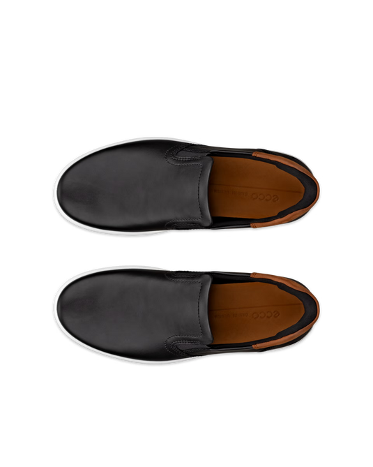 ECCO Men's Soft 7M Slip-in Shoe Black Leather