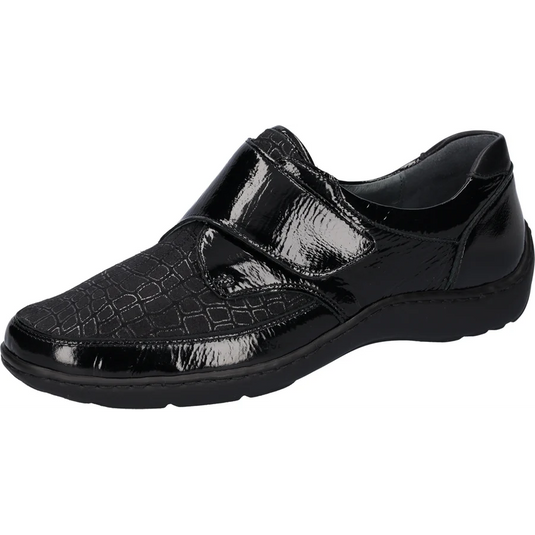 Waldlaufer Women's HENNI 496H31 Black Patent Fabric