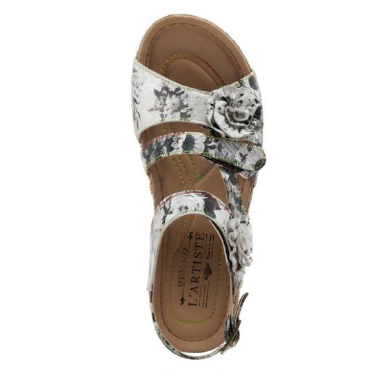 Spring Step L'Artiste Women's Joelina-Dazi Sandals Grey Multi Leather Combo