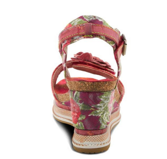 Spring Step L'Artiste Women's Vienrose-Fleur Sandals Red Multi