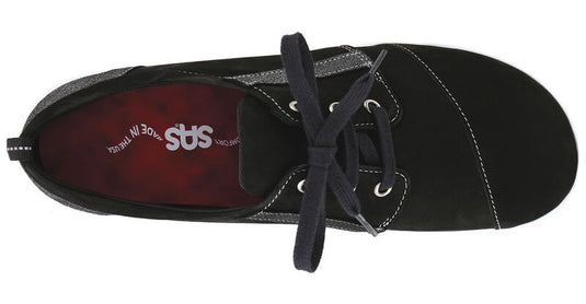 SAS Women's Marnie Lace Up Sneaker Marnie Black/Sparkle