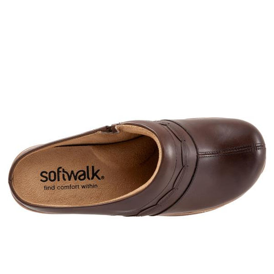 Softwalk Women's Amber Clogs Dark brown