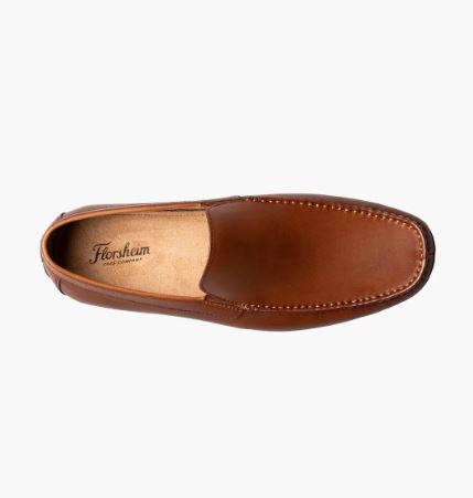 Florsheim Men's TALLADEGA Moc Toe Venetian Driver Cognac