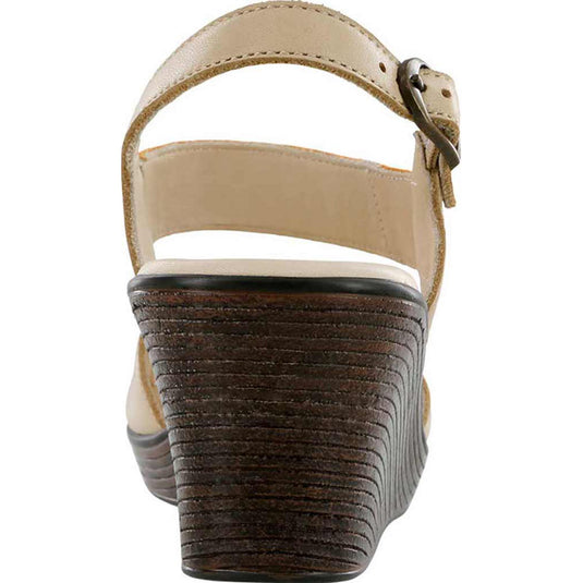 SAS Women's Heather Wedge Sandals Black Cappuccino / Orange