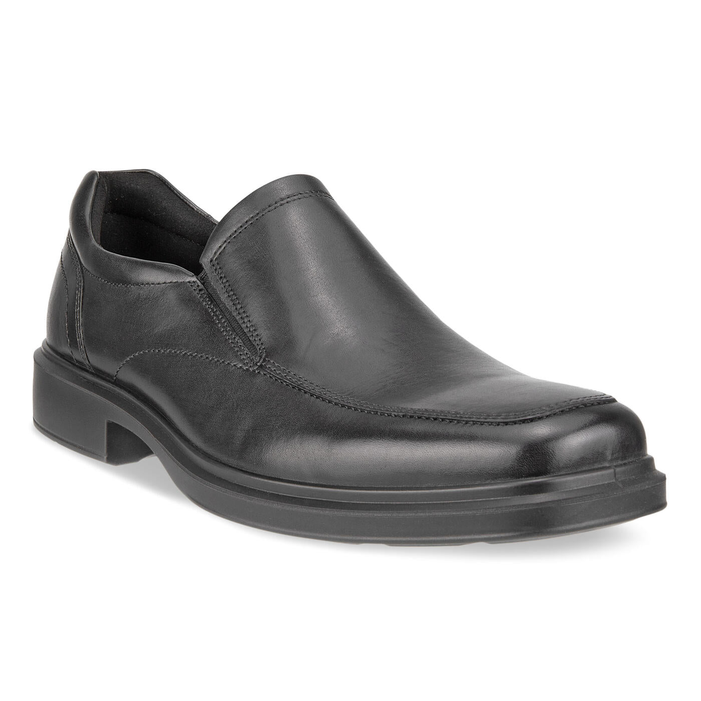 ECCO HELSINKI 2 - Men's Leather Slip-On Dress Shoe - Black - Size 8-8.5 (EU 42)