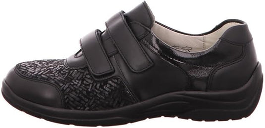 Waldlaufer Women's Hesna  slipper comfort shoe Black