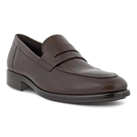 Ecco Men's Citytray Penny Loafers Cocoa Brown