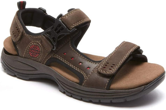 Dunham Men's Nolan Dun Adjustable Sandals Brown