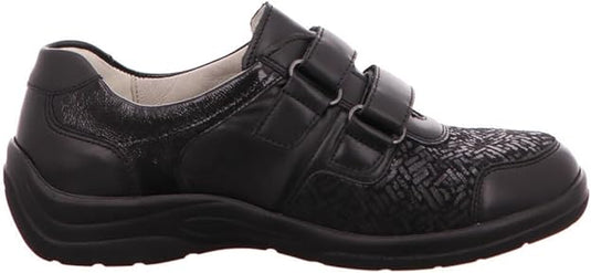 Waldlaufer Women's Hesna  slipper comfort shoe Black
