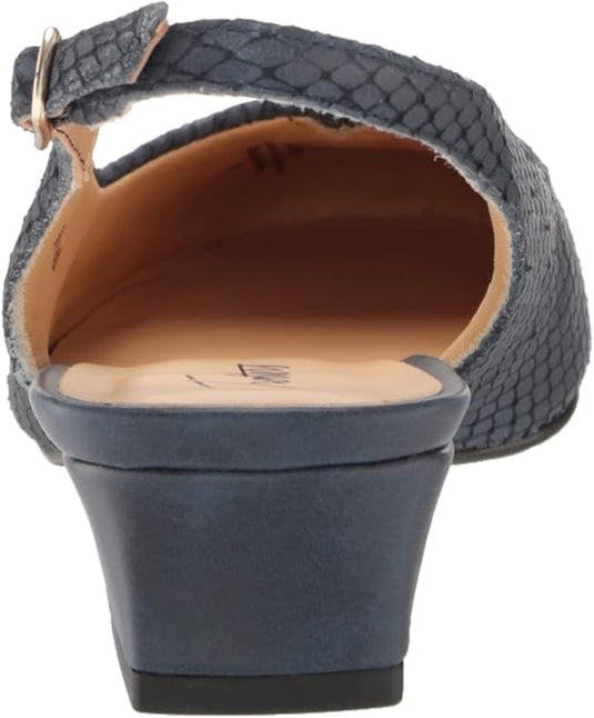 Trotters Women's Dea Slingback Sandals Navy Diamond