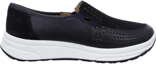Ara Women's Sapporo 2.0 Slip on Sneaker Navy