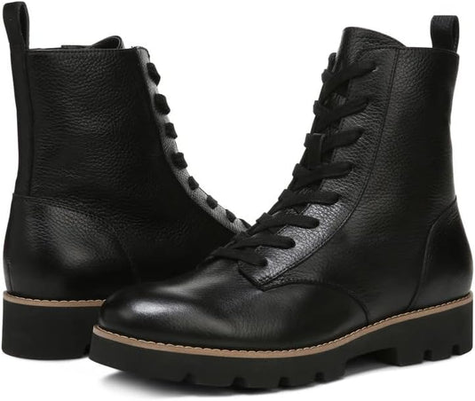 Vionic womens Lani Lace up Ankle Boot Black