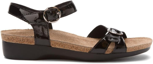 Munro Women's Donna Sandal Black Patent