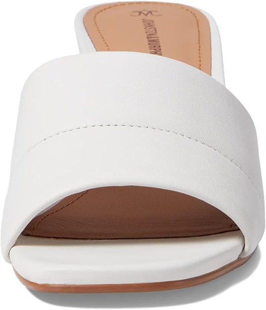 Johnston & Murphy Women's Evelyn Slide Sandal White