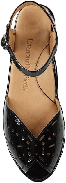 L'Amour Des Pieds Women's Brenn Sandals Black Patent