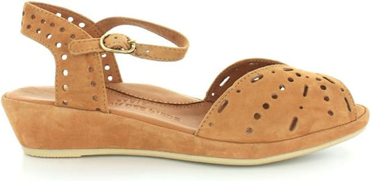 L'Amour Des Pieds Women's Brenn Sandals Cognac Suede