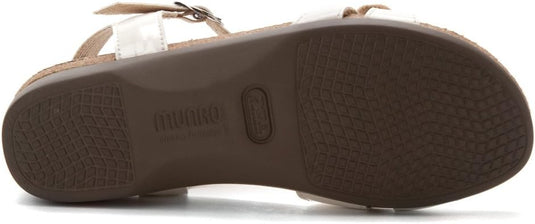 Munro Women's Donna Sandal White Patent