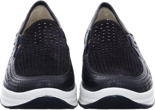 Ara Women's Sapporo 2.0 Slip on Sneaker Navy