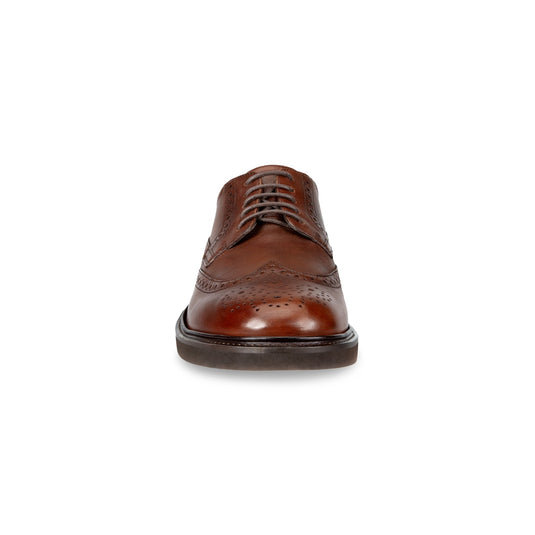 Ecco Men's Metropole London Wingtip Dress Shoe Cognac