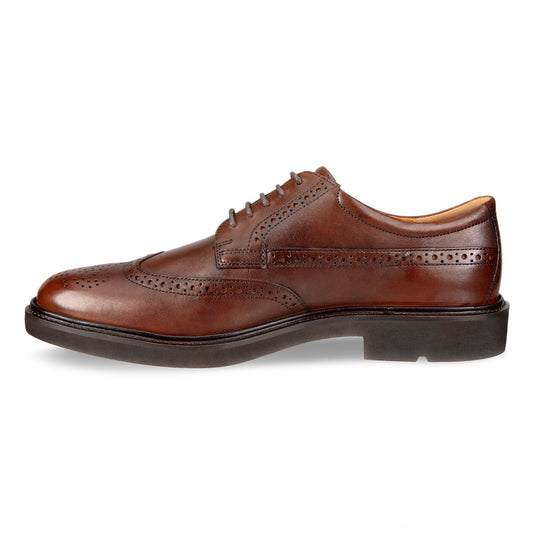 Ecco Men's Metropole London Wingtip Dress Shoe Cognac