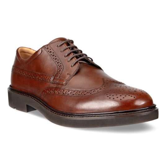 Ecco Men's Metropole London Wingtip Dress Shoe Cognac