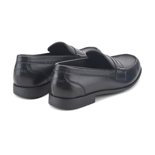 Rockport Men's Classic Loafers Penny Dress Black Leather