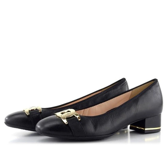 Ara Women's Nappa-Soft Black Leather with Gold