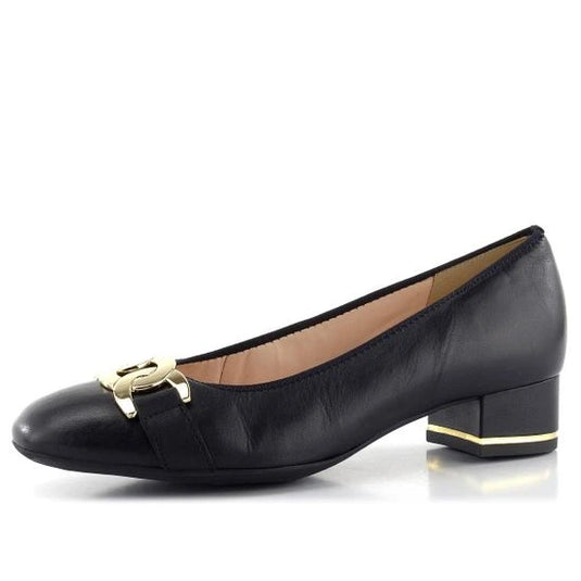 Ara Women's Nappa-Soft Black Leather with Gold