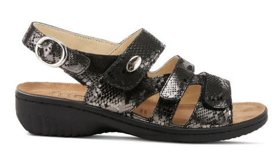 Spring Step Flexus Women's Acamar Sandals Black Multi