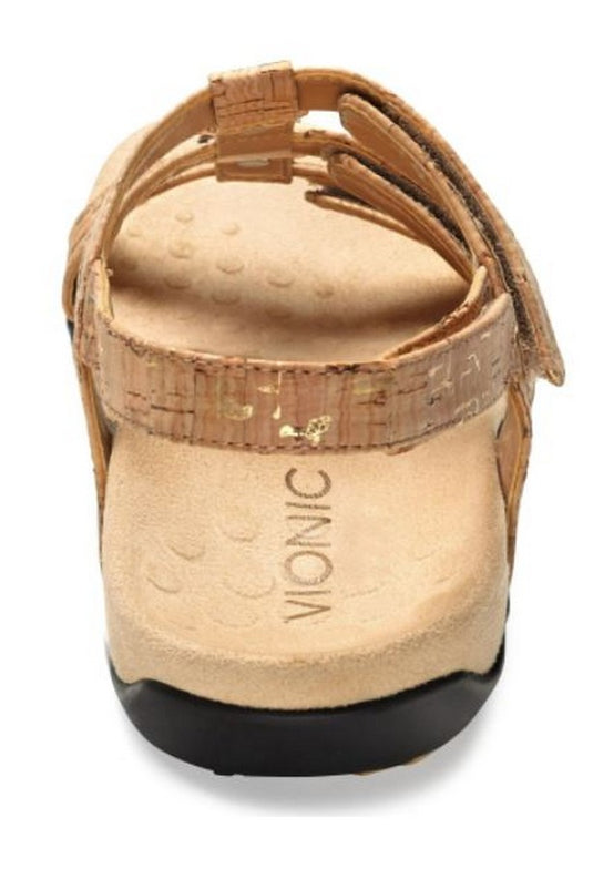 Vionic Women's Amber Sandals Gold Cork