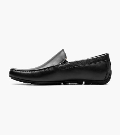 Florsheim Men's TALLADEGA Moc Toe Venetian Driver Black