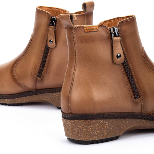 Pikolinos Women’s Granada Leather Zip Ankle Boots Castor