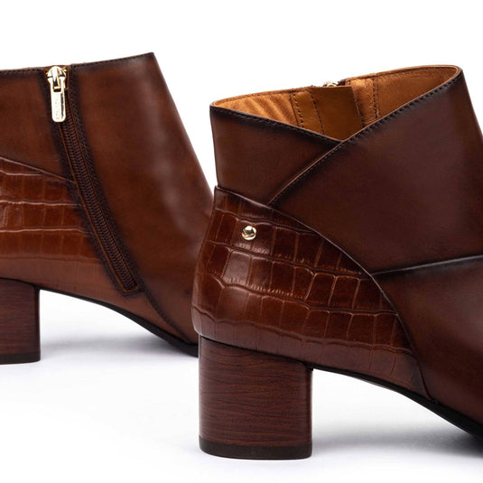 Pikolinos Women's CALAFAT W1Z-8575C1 Wide heel ankle boots Cuero