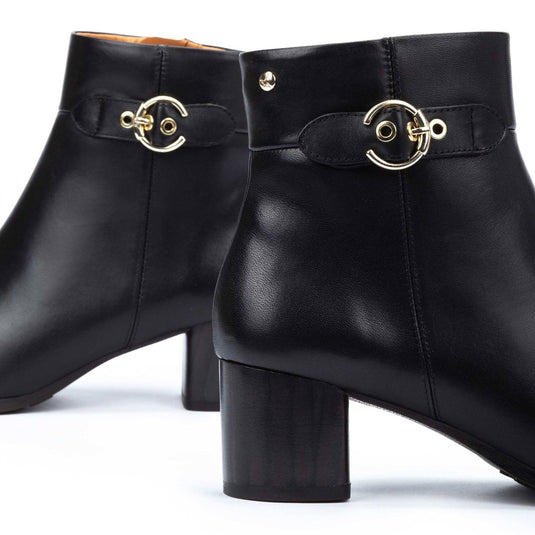 Pikolinos Women's CALAFAT W1Z Wide heel ankle boots Black