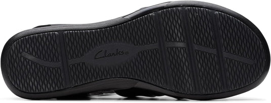 Clarks Women's Kitly Ave Sandal Black Leather