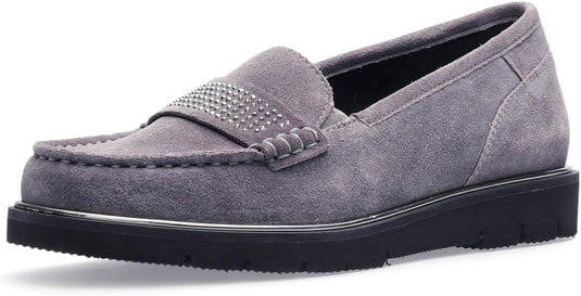 ARA Women's Dallas 2.0 Loafer Steel Suede