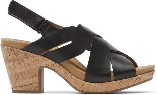 Cobb Hill Women's Alleah Sling Sandal Black