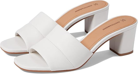 Johnston & Murphy Women's Evelyn Slide Sandal White
