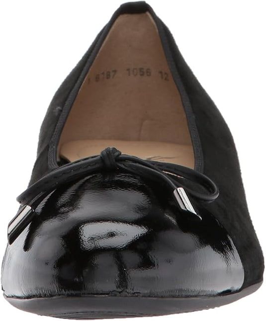 ARA Women's Betty flat shoe Black Suede