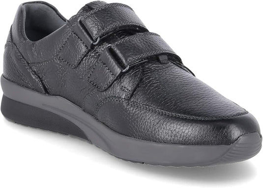 Waldlaufer Men's K-Fabian Velcro Shoe Black Leather
